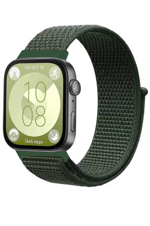 Uray store Huawei Fit 4 Hasırlı Cırtcırtlı Kordon - Koyu Yeşil