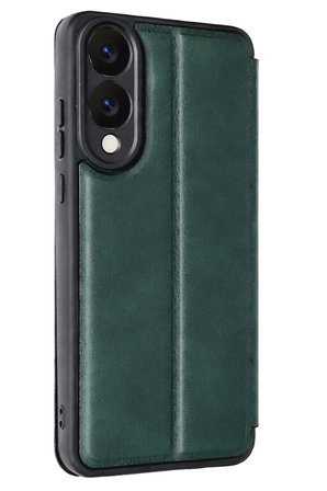 Uray store Samsung Galaxy S25 Edge Flip Cover - Koyu Yeşil