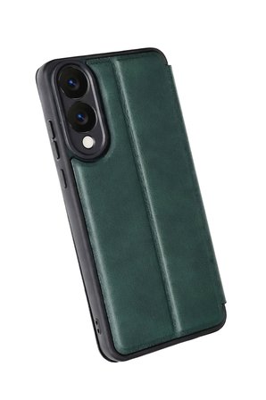 Uray store Samsung Galaxy S25 Edge Flip Cover - Koyu Yeşil