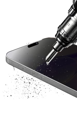 Uray store Apple iPhone 12 Bilvis 5in1 5D Magic Hayalet Cam Ekran Koruyucu - Siyah