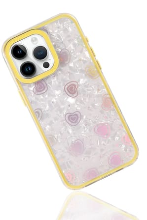 Uray store Apple iPhone 15 Pro Max Lumi Desenli Kapak - Sarı