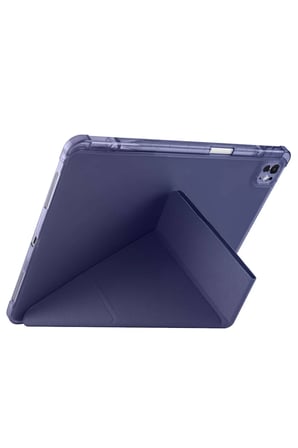 Uray store Apple iPad Air 13 (2024) Kılıf Kalemlikli Mars Tablet Kılıfı - Rose Gold