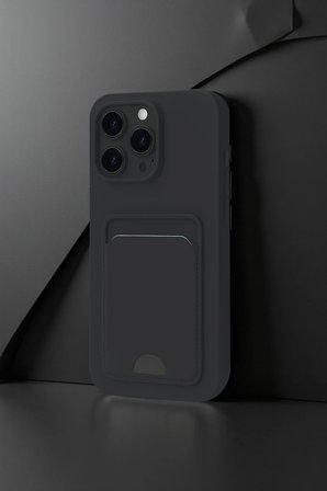 Uray store Apple iPhone 16 Pro Kılıf Kelvin Kartvizitli Silikon - Açık Yeşil