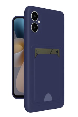 Uray store Samsung Galaxy A05 Kelvin Kartvizitli Silikon - Lacivert