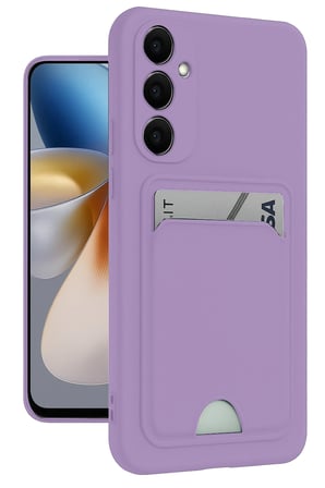 Uray store Samsung Galaxy M15 Kelvin Kartvizitli Silikon - Lila