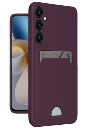 Uray store Samsung Galaxy A26 Kılıf Kelvin Kartvizitli Silikon - Derin Mor