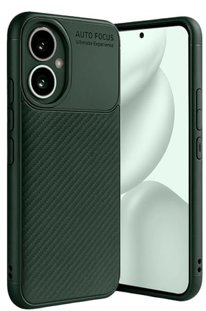 Uray store Honor 400 Kılıf Auto Focus Karbon Kapak - Koyu Yeşil