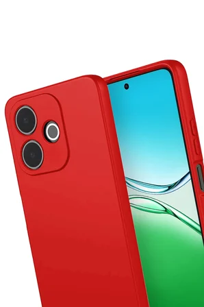 Uray store Oppo A5 Pro 4G First Silikon - Kırmızı