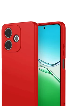 Uray store Oppo A5 Pro 4G First Silikon - Kırmızı