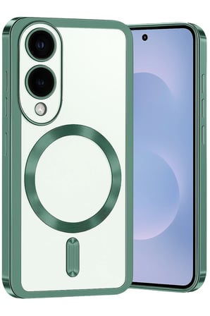 Uray store Samsung Galaxy S25 Edge Kross Magneticsafe Kapak - Koyu Yeşil