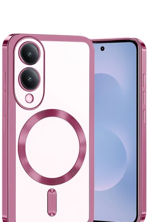 Uray store Samsung Galaxy S25 Edge Kross Magneticsafe Kapak - Rose