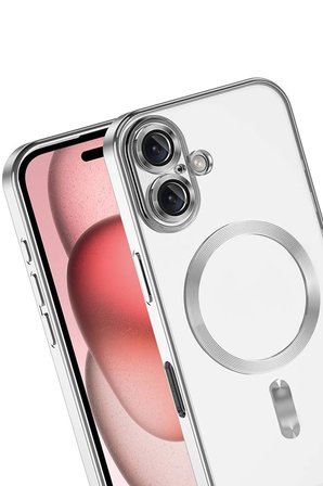 Uray store Apple iPhone 17 Kross Magneticsafe Kapak - Gümüş