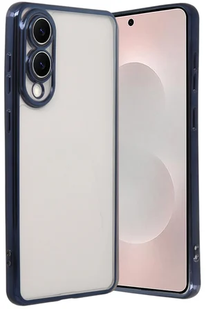 Uray store Samsung Galaxy S25 Edge Razer Lensli Silikon - Lacivert