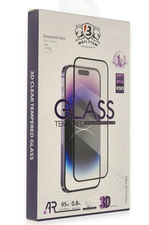 Uray store Apple iPhone 17 Air Bilvis 3D Cam Ekran Koruyucu - Siyah