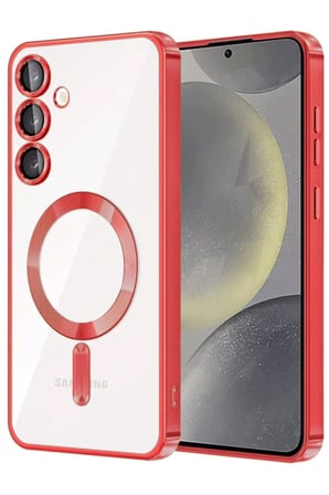 Uray store Samsung Galaxy A56 Kross Magneticsafe Kapak - Kırmızı