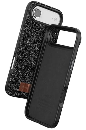 Onegif Apple iPhone 17 Air Bright Simli Kapak - Siyah