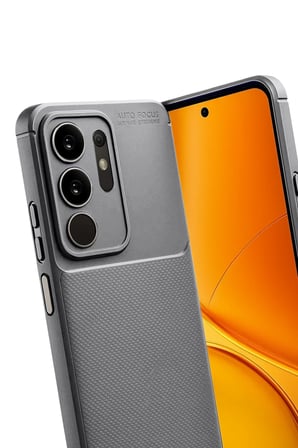 Uray store Vivo Y29 4G Auto Focus Karbon Kapak - Gri