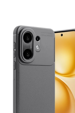 Uray store Vivo X200 FE Auto Focus Karbon Kapak -Gri