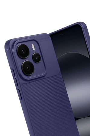Uray store Xiaomi Note 14 5G Auto Focus Karbon Kapak - Lacivert