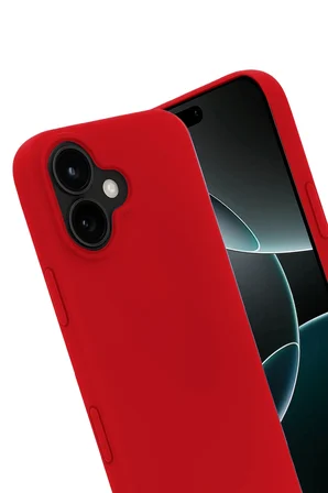 Uray store Apple iPhone 17 First Silikon - Kırmızı