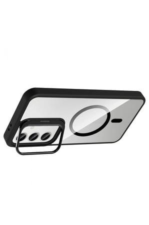 Joko Samsung Galaxy S25 Remim Lensli Magsafe Standlı Kapak - Siyah
