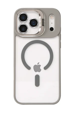 Joko Apple iPhone 17 Pro Remim Lensli Magsafe Standlı Kapak - Titan Gri