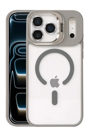 Joko Apple iPhone 17 Pro Remim Lensli Magsafe Standlı Kapak - Titan Gri