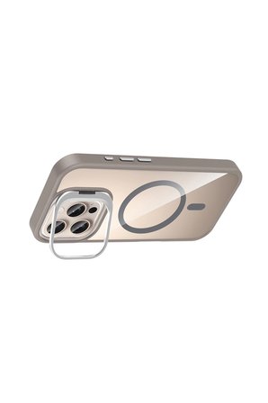 Joko Apple iPhone 16 Pro Max Remim Lensli Magsafe Standlı Kapak - Titan Gri
