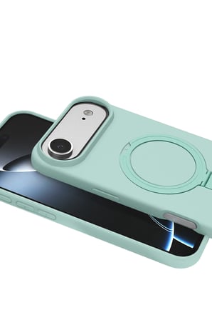 Uray store Apple iPhone 17 Air Regal Magsafe Standlı Kapak - Su Yeşili