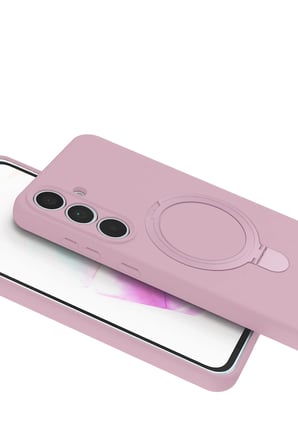 Uray store Samsung Galaxy S25 FE Regal Magsafe Standlı Kapak - Açık Pembe