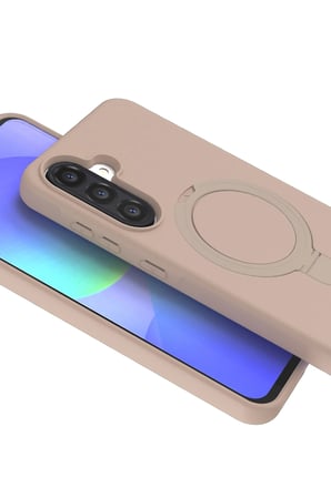 Uray store Samsung Galaxy A56 Regal Magsafe Standlı Kapak - Çöl Titanyum