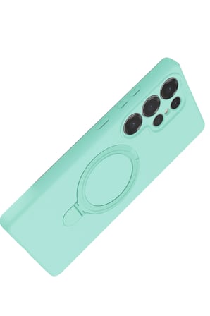 Uray store Samsung Galaxy S25 Ultra Regal Magsafe Standlı Kapak - Su Yeşili