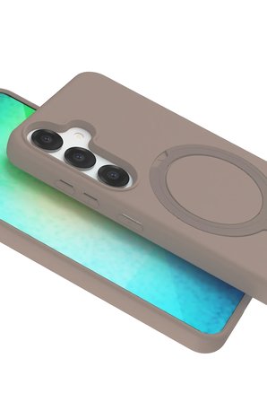 Uray store Samsung Galaxy S25 Regal Magsafe Standlı Kapak - Çöl Titanyum