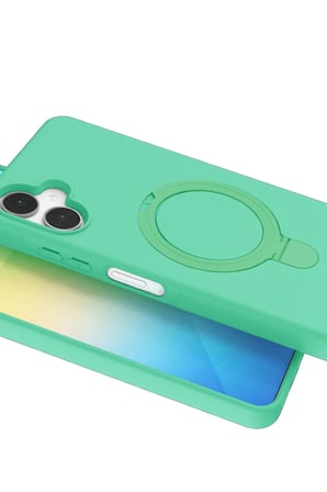Uray store Samsung Galaxy A06 Regal Magsafe Standlı Kapak - Yeşil