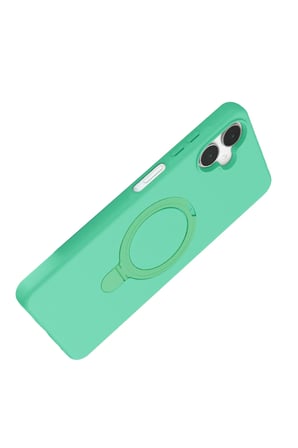 Uray store Samsung Galaxy A06 Regal Magsafe Standlı Kapak - Yeşil