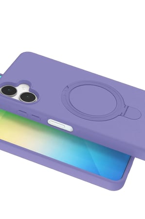 Uray store Samsung Galaxy A06 Regal Magsafe Standlı Kapak - Lila