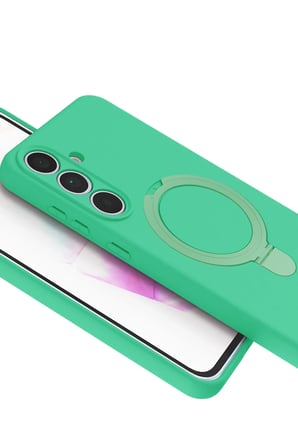Uray store Samsung Galaxy S24 FE Regal Magsafe Standlı Kapak - Yeşil
