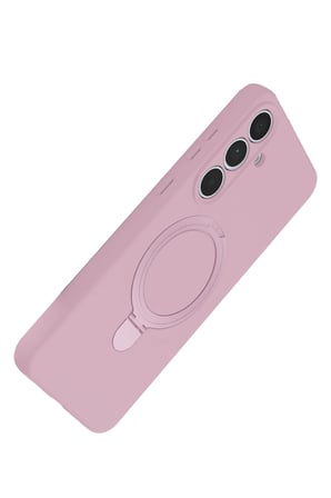 Uray store Samsung Galaxy S24 FE Regal Magsafe Standlı Kapak - Açık Pembe