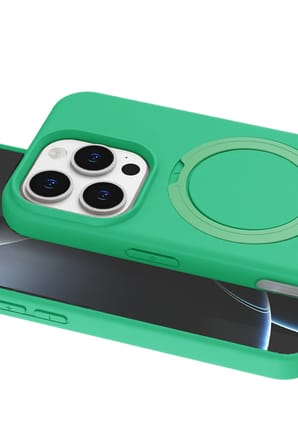 Uray store Apple iPhone 16 Pro Regal Magsafe Standlı Kapak - Yeşil