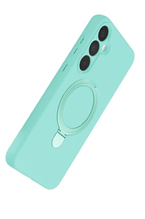 Uray store Samsung Galaxy A15 4G Regal Magsafe Standlı Kapak - Su Yeşili