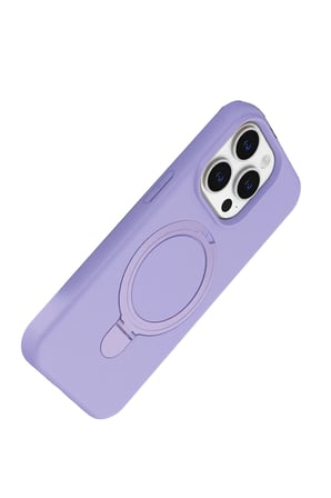 Uray store Apple iPhone 15 Pro Max Regal Magsafe Standlı Kapak - Lila