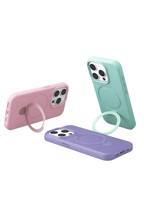 Uray store Apple iPhone 14 Pro Max Regal Magsafe Standlı Kapak - Titan Gri
