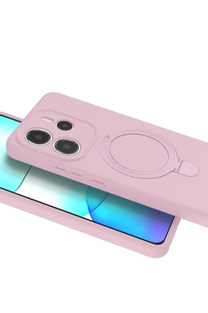 Uray store Xiaomi Redmi Note 14 4G Regal Magsafe Standlı Kapak - Açık Pembe