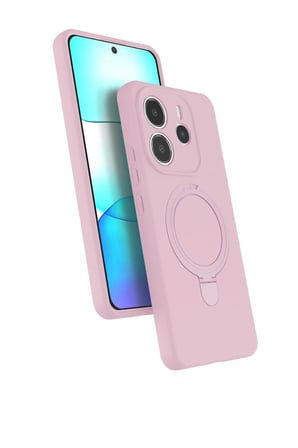 Uray store Xiaomi Redmi Note 14 4G Regal Magsafe Standlı Kapak - Açık Pembe
