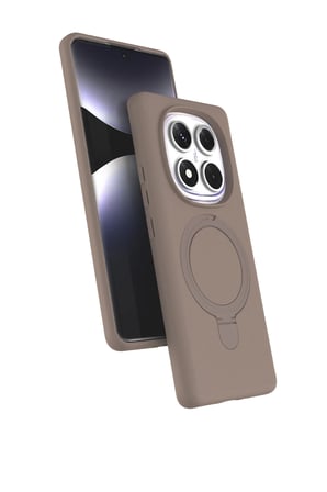 Uray store Xiaomi Redmi Note 14 Pro 4G Regal Magsafe Standlı Kapak - Çöl Titanyum