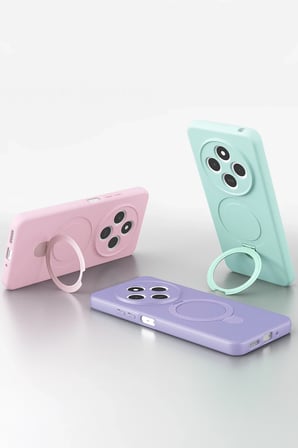 Uray store Xiaomi Redmi 14C Regal Magsafe Standlı Kapak - Lila