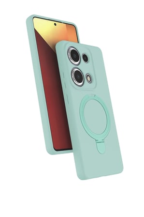 Uray store Xiaomi Redmi Note 13 Pro 4G Regal Magsafe Standlı Kapak - Su Yeşili