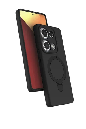 Uray store Xiaomi Redmi Note 13 Pro 4G Regal Magsafe Standlı Kapak - Siyah