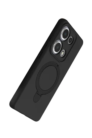 Uray store Xiaomi Redmi Note 13 Pro 4G Regal Magsafe Standlı Kapak - Siyah