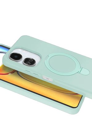 Uray store Xiaomi Redmi 13C Regal Magsafe Standlı Kapak - Su Yeşili